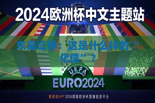 东吴证券：这是什么样的“化债”？